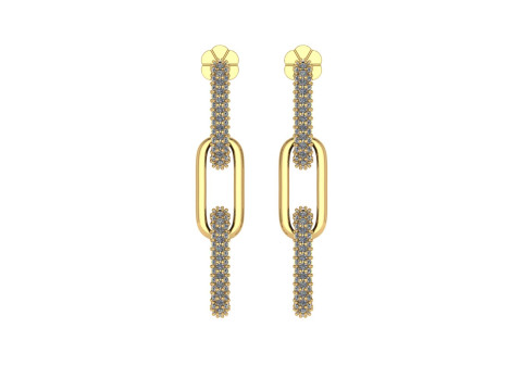 Diamond earring 3d render 3Dプリントモデル