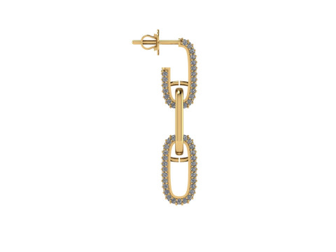 Diamond earring 3d render 3Dプリントモデル