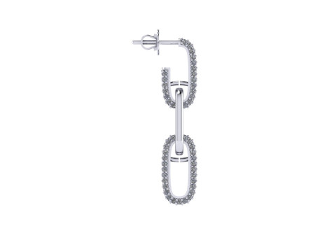 Diamond earring 3d render 3Dプリントモデル