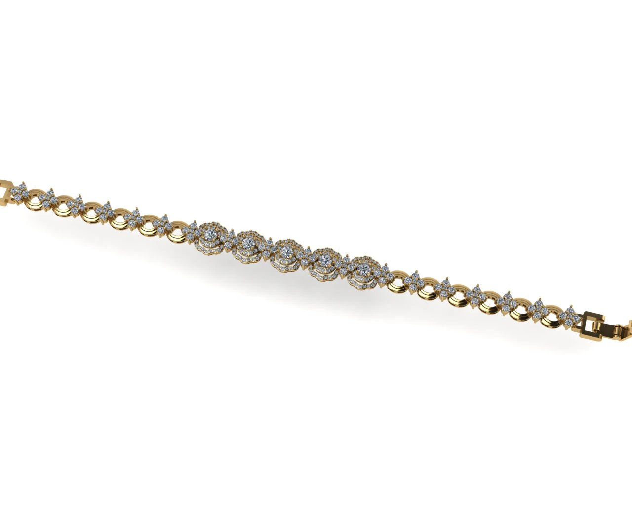 Diamond bracelets 3d render 3D Print Model .c4d .max .obj .3ds .fbx .stl .blend