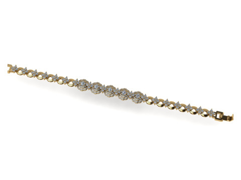 Diamond bracelets 3d render 3Dプリントモデル