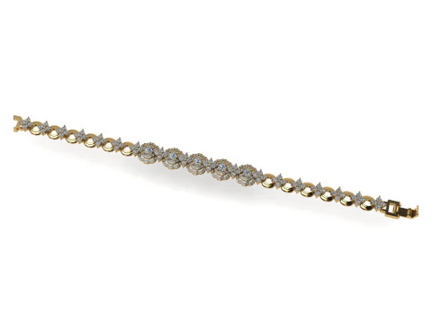 Diamanten armbanden 3d render 3D printmodel