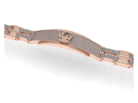 Diamond bracelets 3d render Modèles 3D en vedette