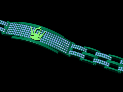 Diamond bracelets 3d render Modèles 3D en vedette