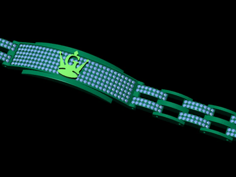 Diamond bracelets 3d render 3D Print Model
