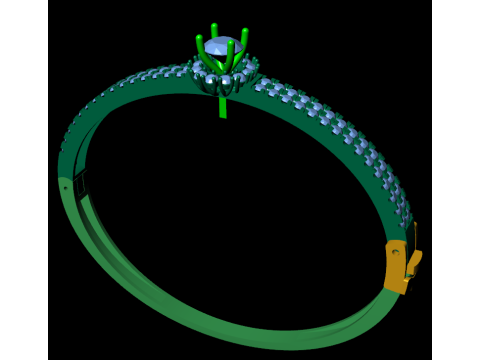 Diamond bracelets 3d render Modelo de Impressão 3D