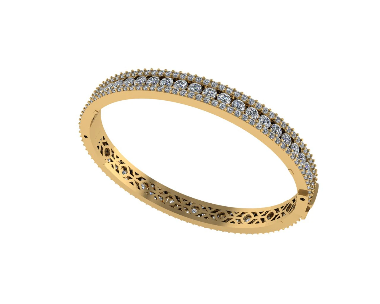 Diamond bracelets 3d render 3D Print Model .c4d .max .obj .3ds .fbx .stl .blend 