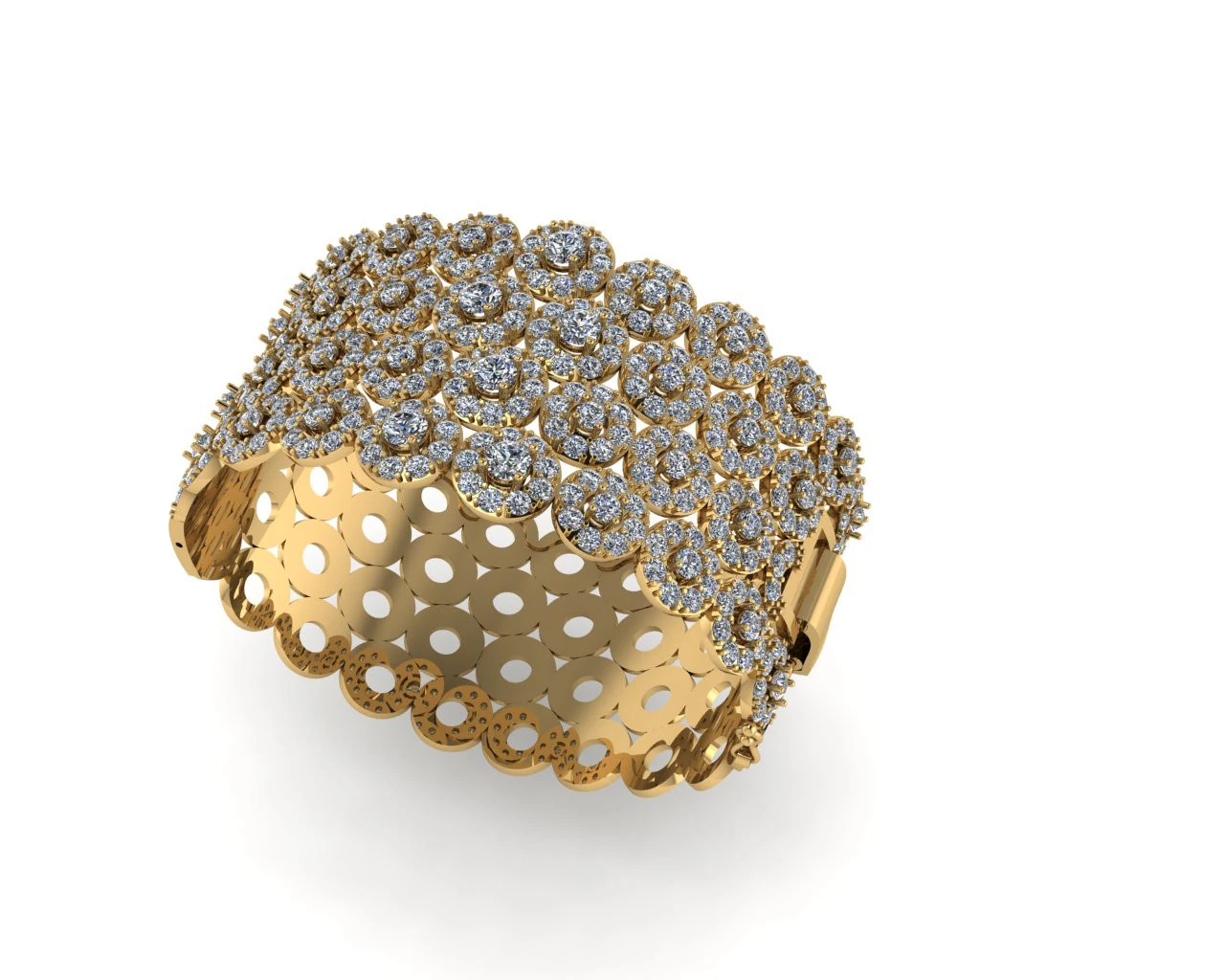 Diamond bracelets 3d render 3D Print Model .c4d .max .obj .3ds .fbx .stl .blend 