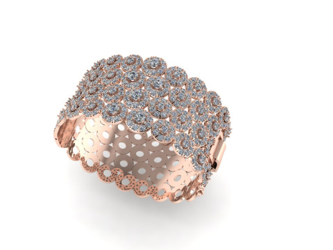 Diamond bracelets 3d render 3D Print Model