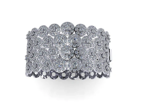 Diamond bracelets 3d render 3D Print Model