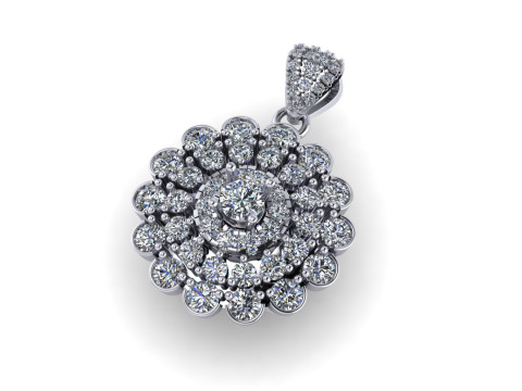 Diamond pentdant 3d render 3D-Druckmodell
