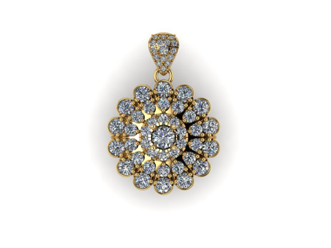 Diamond pentdant 3d render 3D-Druckmodell