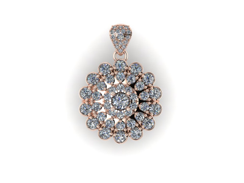 Diamond pentdant 3d render 3D-Druckmodell