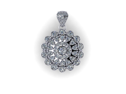 Diamond pentdant 3d render 3D-Druckmodell