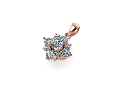 Diamond pentdant 3d render Model Cetak 3D