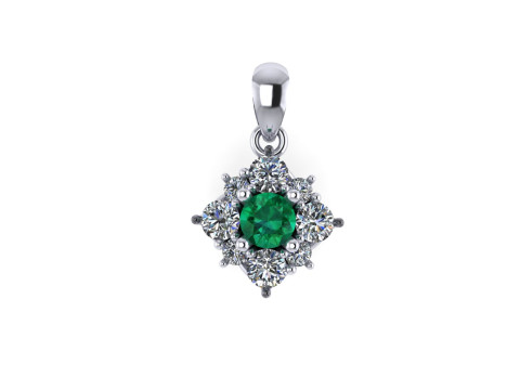 Diamond pentdant 3d render Model Cetak 3D