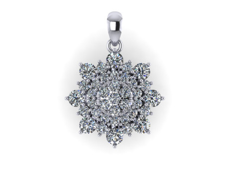 Diamond pentdant 3d render 3D Baskı Modeli