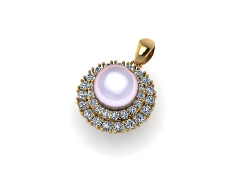 Diamantanh&auml;nger 3D-Rendering 3D Druckmodell