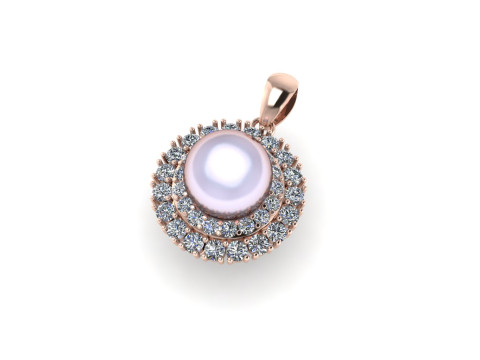 Diamond pendant 3d render 3Dプリントモデル