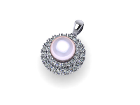 Diamond pendant 3d render 3Dプリントモデル