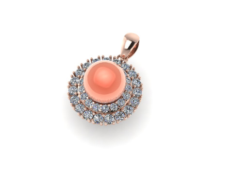 Diamond pendant 3d render 3Dプリントモデル