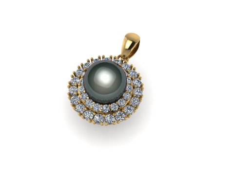 Diamond pendant 3d render 3Dプリントモデル