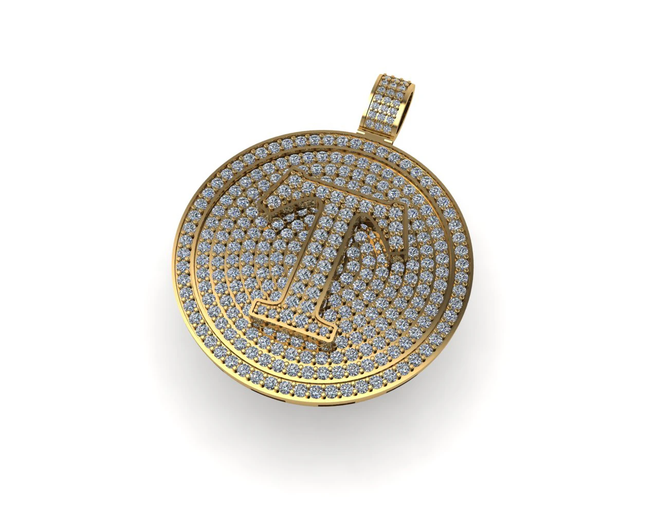 Diamond hiphop pendant 3d render 3D Print Model .c4d .max .obj .3ds .fbx .stl .blend 