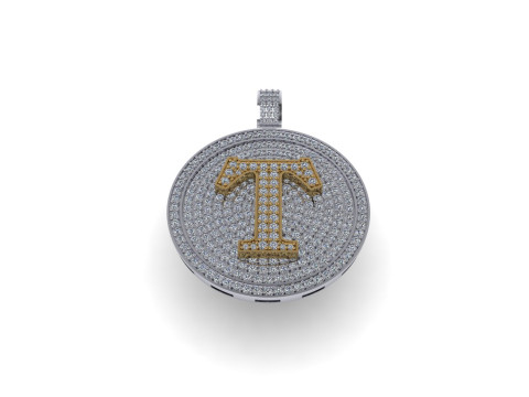 Diamond hiphop pendant 3d render 3Dプリントモデル