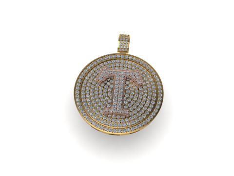 Diamond hiphop pendant 3d render 3Dプリントモデル