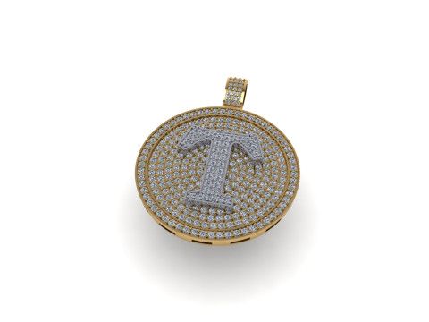 Diamond hiphop pendant 3d render 3Dプリントモデル