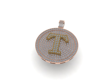 Diamond hiphop pendant 3d render 3Dプリントモデル
