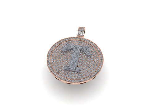 Diamond hiphop pendant 3d render 3Dプリントモデル