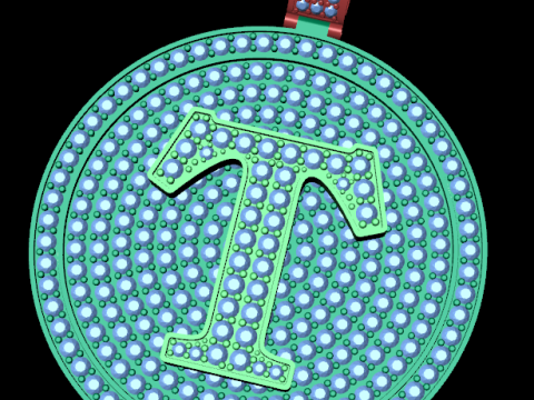 Diamond hiphop pendant 3d render 3Dプリントモデル