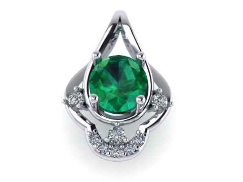 Diamond pendant 3d render 3D-Druckmodell
