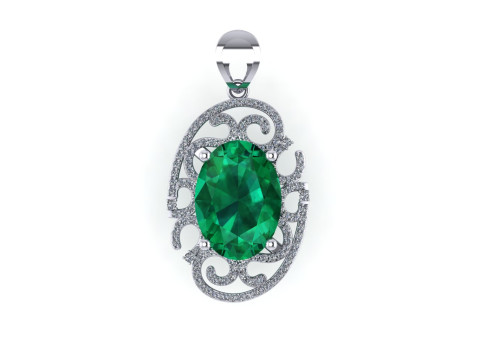 Diamond pendant 3d render 3Dプリントモデル