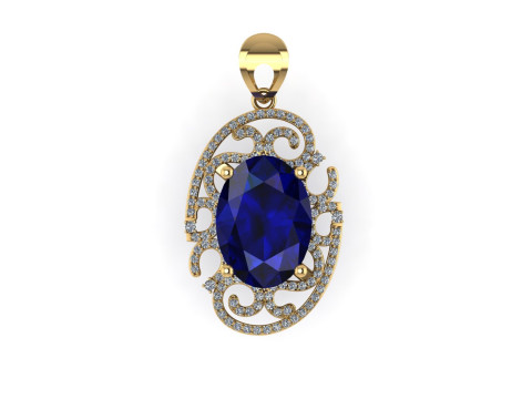 Diamond pendant 3d render 3Dプリントモデル