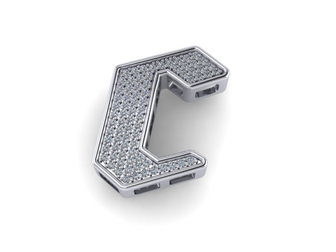 Diamond pendant 3d render 3D printmodel