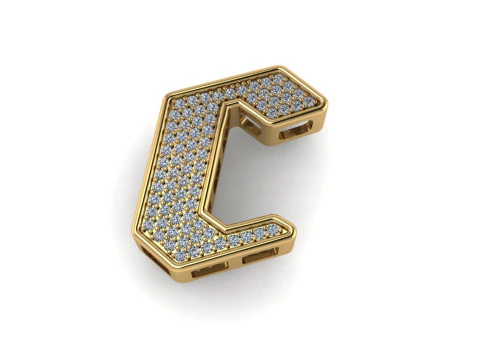 Elmas kolye 3d render 3D Baskı Modeli