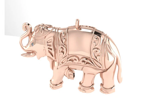 Renderiza&ccedil;&atilde;o 3d de pingente de diamante Modelo de Impressão 3D