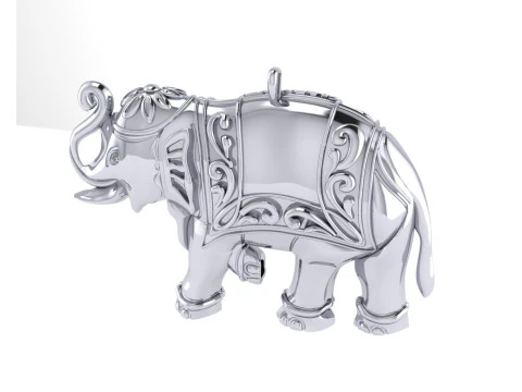 Renderiza&ccedil;&atilde;o 3d de pingente de diamante Modelo de Impressão 3D