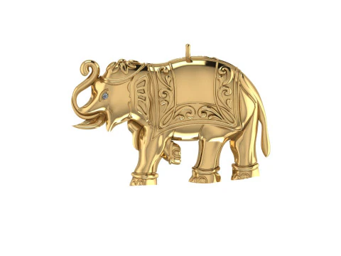 Renderiza&ccedil;&atilde;o 3d de pingente de diamante Modelo de Impressão 3D