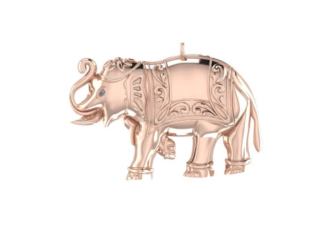 Renderiza&ccedil;&atilde;o 3d de pingente de diamante Modelo de Impressão 3D