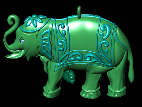 Renderiza&ccedil;&atilde;o 3d de pingente de diamante Modelo de Impressão 3D