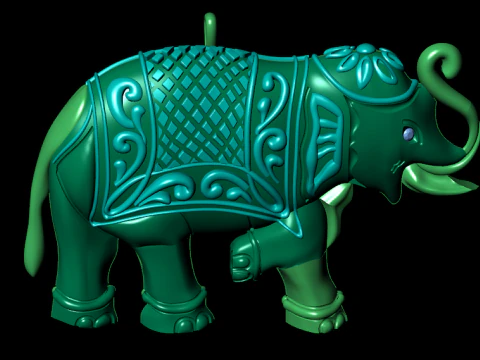 Renderiza&ccedil;&atilde;o 3d de pingente de diamante Modelo de Impressão 3D