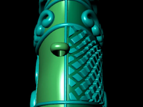 Renderiza&ccedil;&atilde;o 3d de pingente de diamante Modelo de Impressão 3D