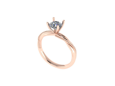 Women diamond engagement ring 3d render 3D Print Model