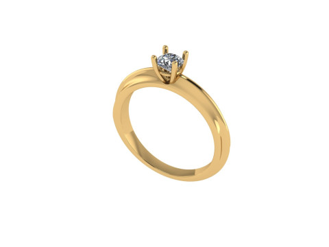 Women diamond engagement ring 3d render 3Dプリントモデル