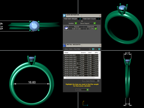 Women diamond engagement ring 3d render Modello di stampa 3D