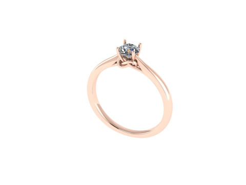 Women diamond engagement ring 3d render 3D Принт Модель