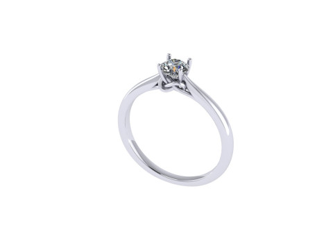 Women diamond engagement ring 3d render 3D Принт Модель